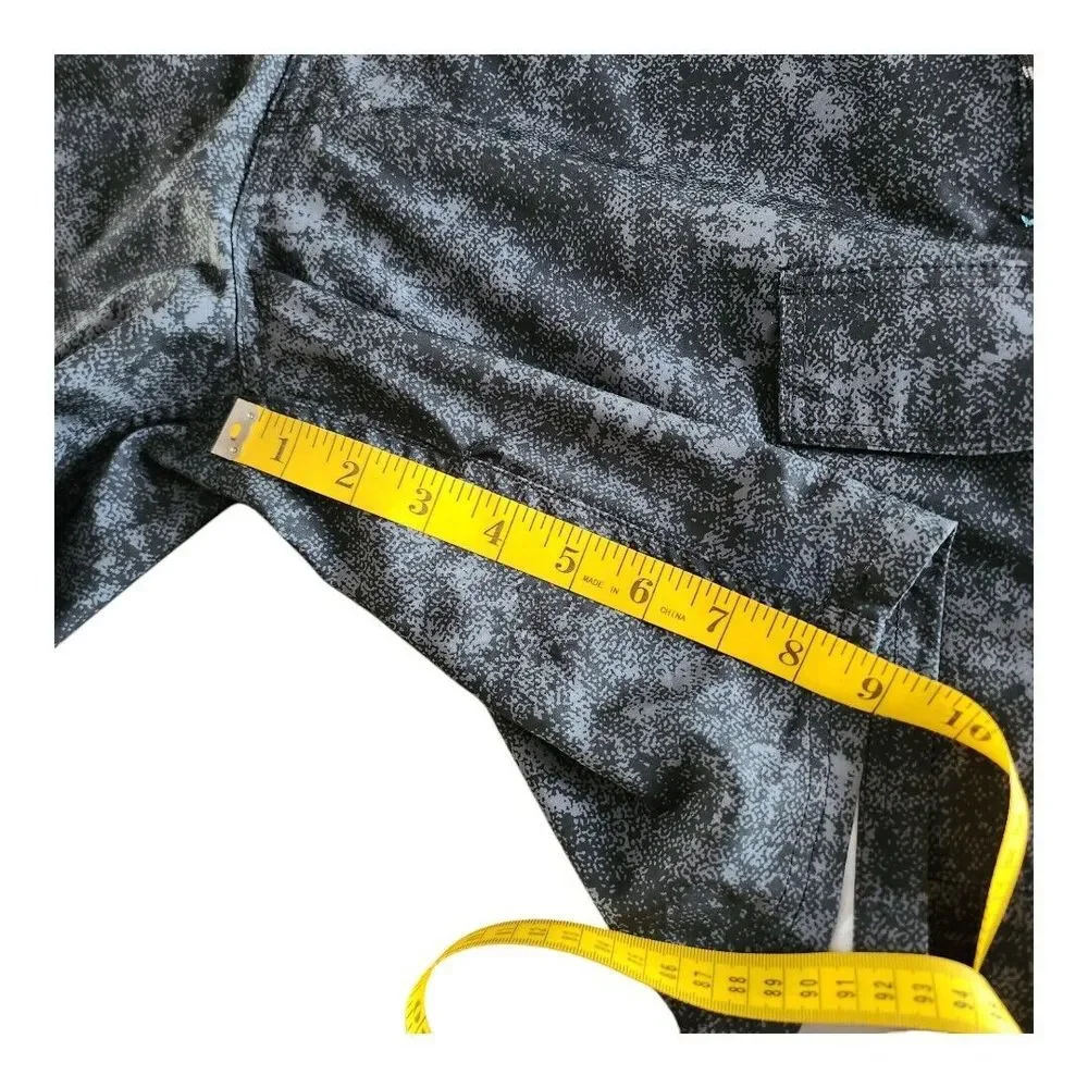 NWOT ZeroXposur Men's UPF 50+  Protection Liner Swim Trunks Black Spray‎ Medium